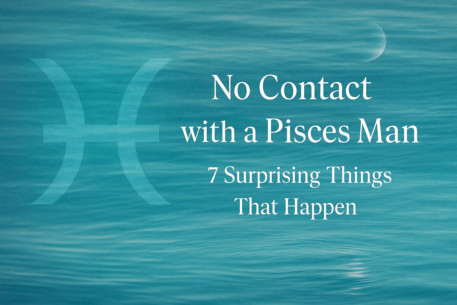 No Contact with a Pisces Man: 7 Surprising Things That Happen